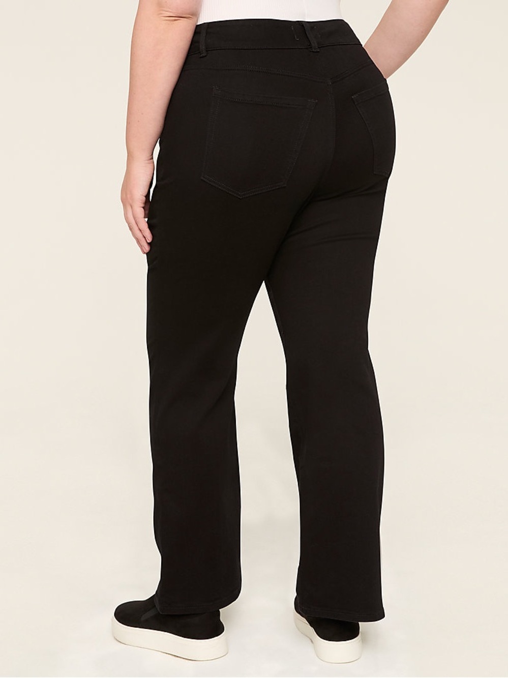 NWT Lane Bryant High Rise Super Stretch Bootcut Jeans Tummy Control Black 20 - Picture 2 of 15